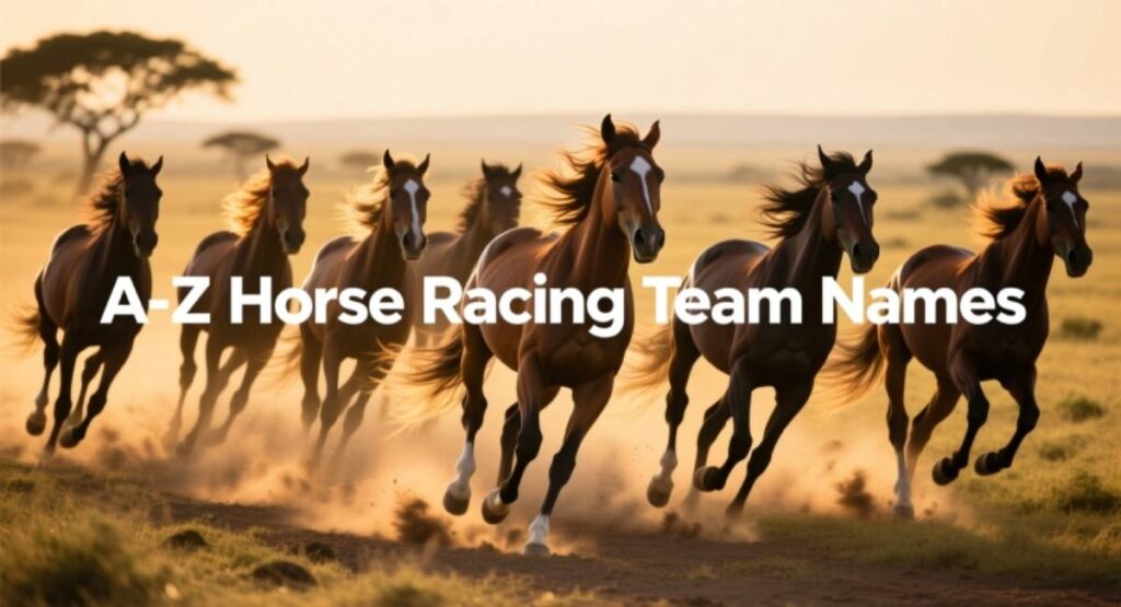 A-Z Horse Racing Team Names