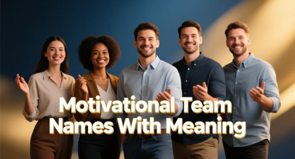 Motivational Team Names With Meaning