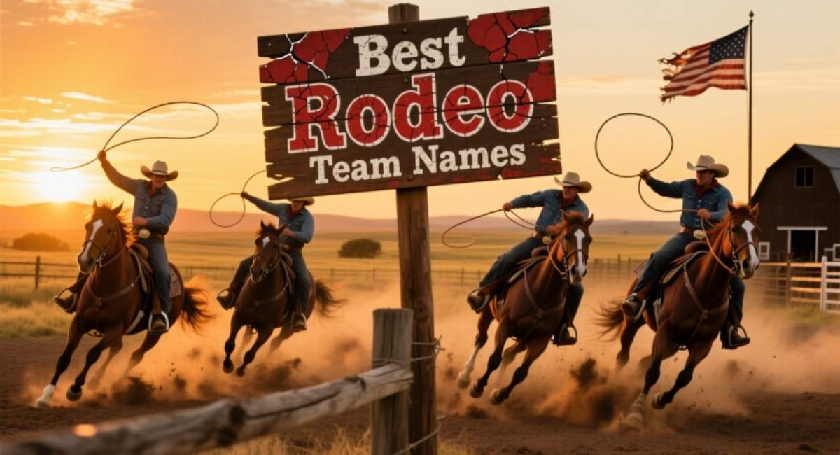 500+ Best Rodeo Team Names: Cowboy, Ranch, Western & Funny Team Name Ideas