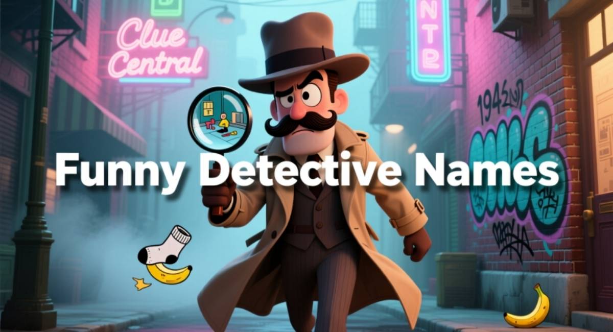 500+ Funny Detective Names That Must Make Your Story or Game Unforgettable