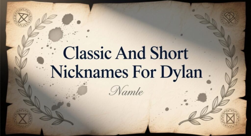 Classic And Short Nicknames For Dylan