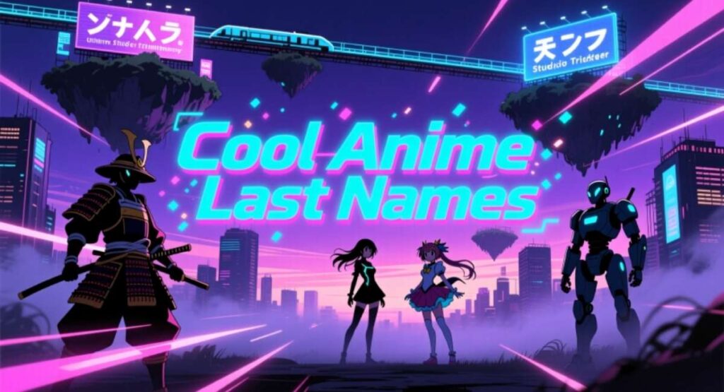 Cool Anime Last Names