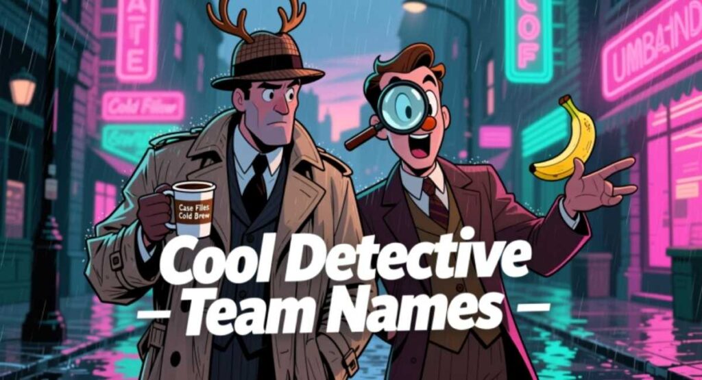 Cool Detective Team Names