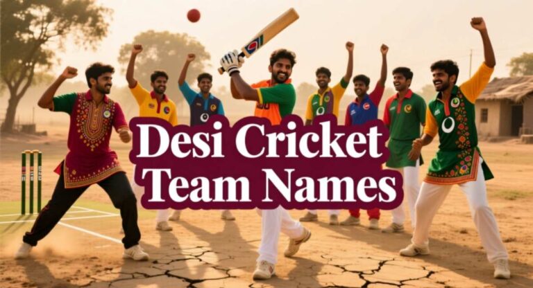 Desi Cricket Team Names: Unique, Funny, Cool & Catchy Names for All Teams