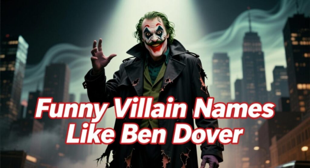 Funny Villain Names Like Ben Dover