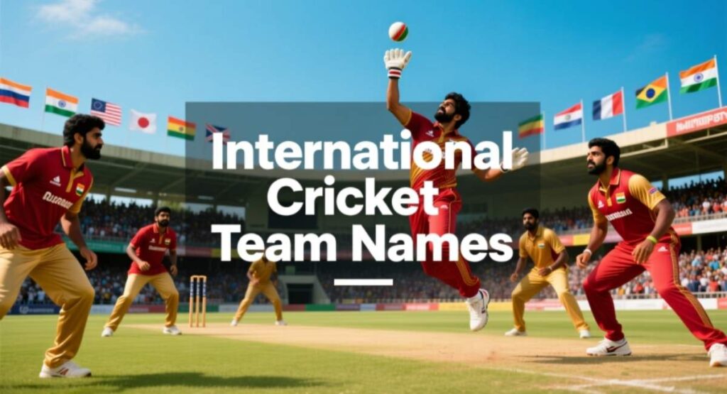 International Cricket Team Names