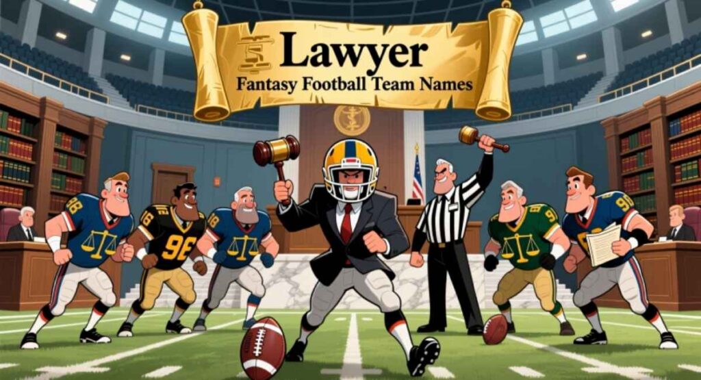 Lawyer Fantasy Football Team Names