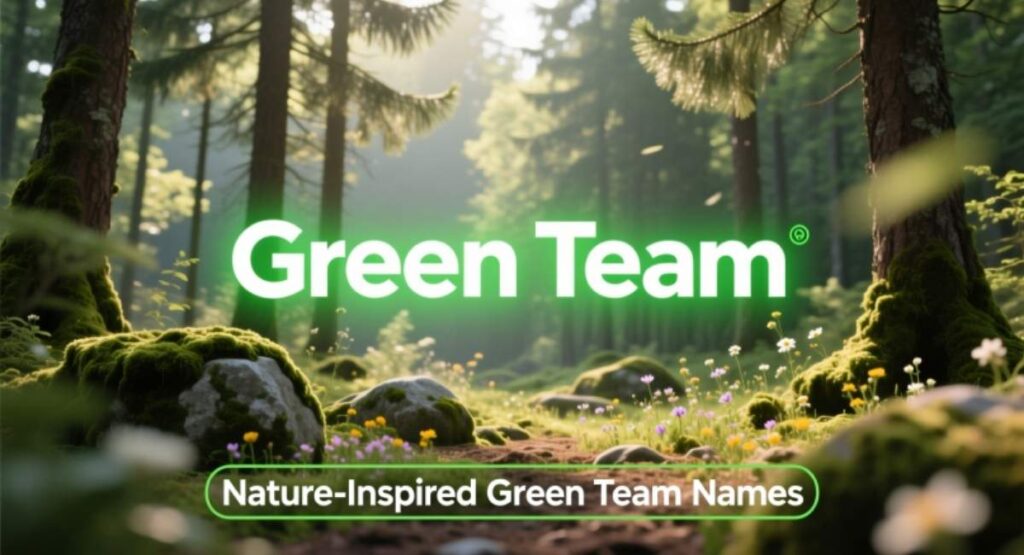 Nature-Inspired Green Team Names