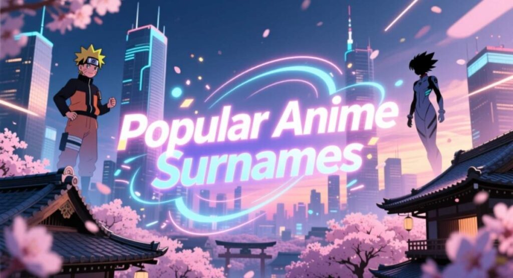Popular Anime Surnames
