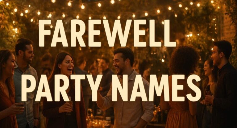Farewell Party Names: Unique, Funny, Heartfelt & Creative Ideas for Any Event