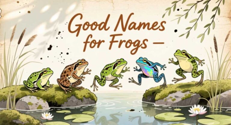 Good Names for Frogs – Cute, Funny, and Unique Frog Name Ideas