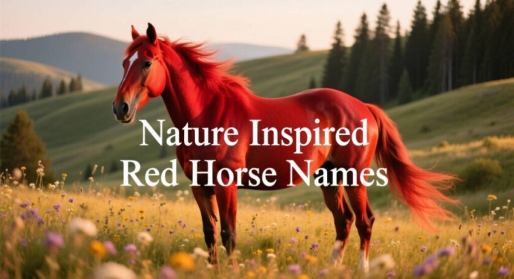 Nature Inspired Red Horse Names