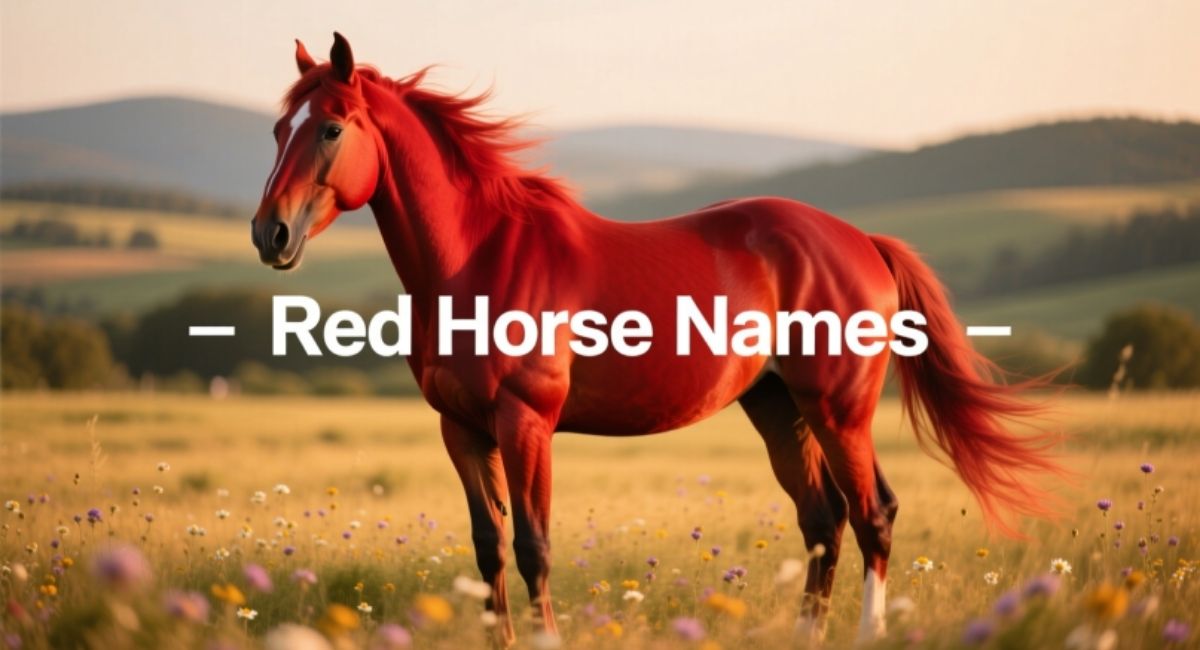 Red Horse Names: Cute, Strong, Unique & Creative Names for Every Horse