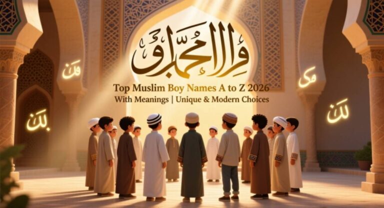 Top Muslim Boy Names A to Z 2026 With Meanings | Unique & Modern Choices